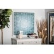 preview thumbnail 1 of 15, Blue Metal Scroll Home Wall Decor with Embossed Details Blue