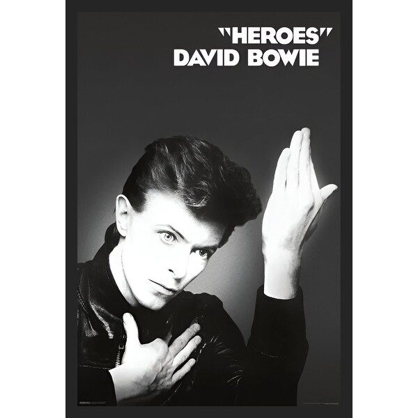 David Bowie - Heroes Framed Art Poster - 24 x 36 Inch - Bed Bath