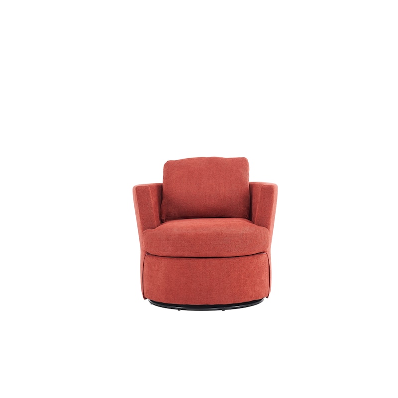 29.5" Polyester Swivel Arm Chair