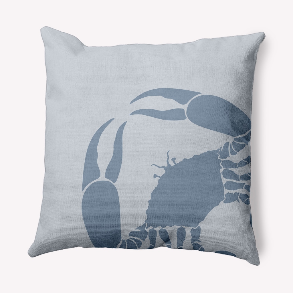 Crab Dip Nautical Indoor/Outdoor Throw Pillow