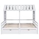 preview thumbnail 5 of 7, Double Twin Size Platform Bed with House-Shaped Headboard