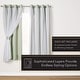 preview thumbnail 105 of 108, ATI Home Catarina Layered Curtain Panel Pair with grommet top