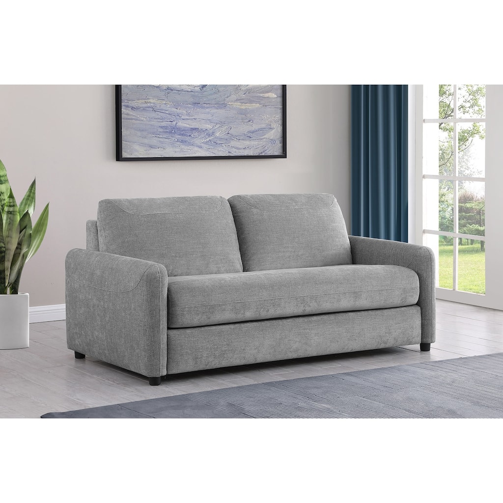Welker Grey Upholstered Sofa Sleeper with Queen Mattress