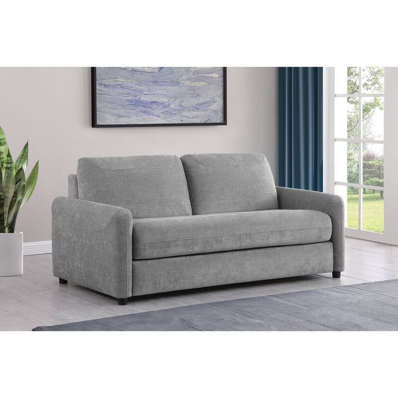 Welker Grey Upholstered Sofa Sleeper with Queen Mattress