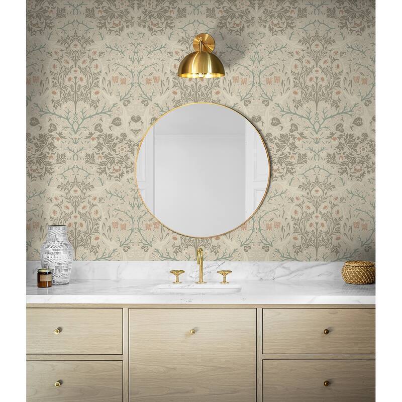NextWall Victorian Garden Floral Peel and Stick Wallpaper