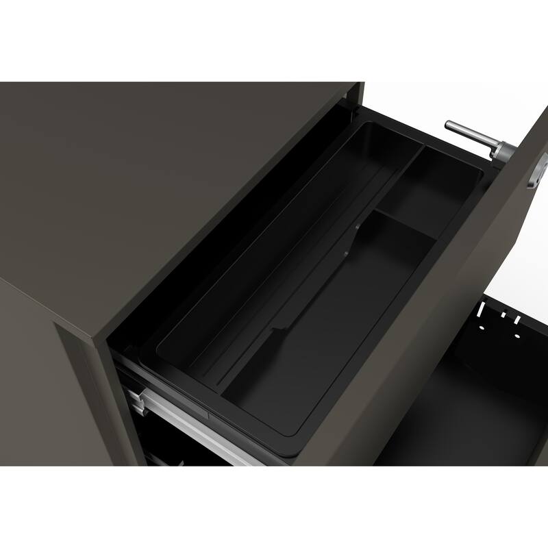 Owen Urban Metal Matte Lockable 3-Drawer Mobile File Cabinet by Furniture of America