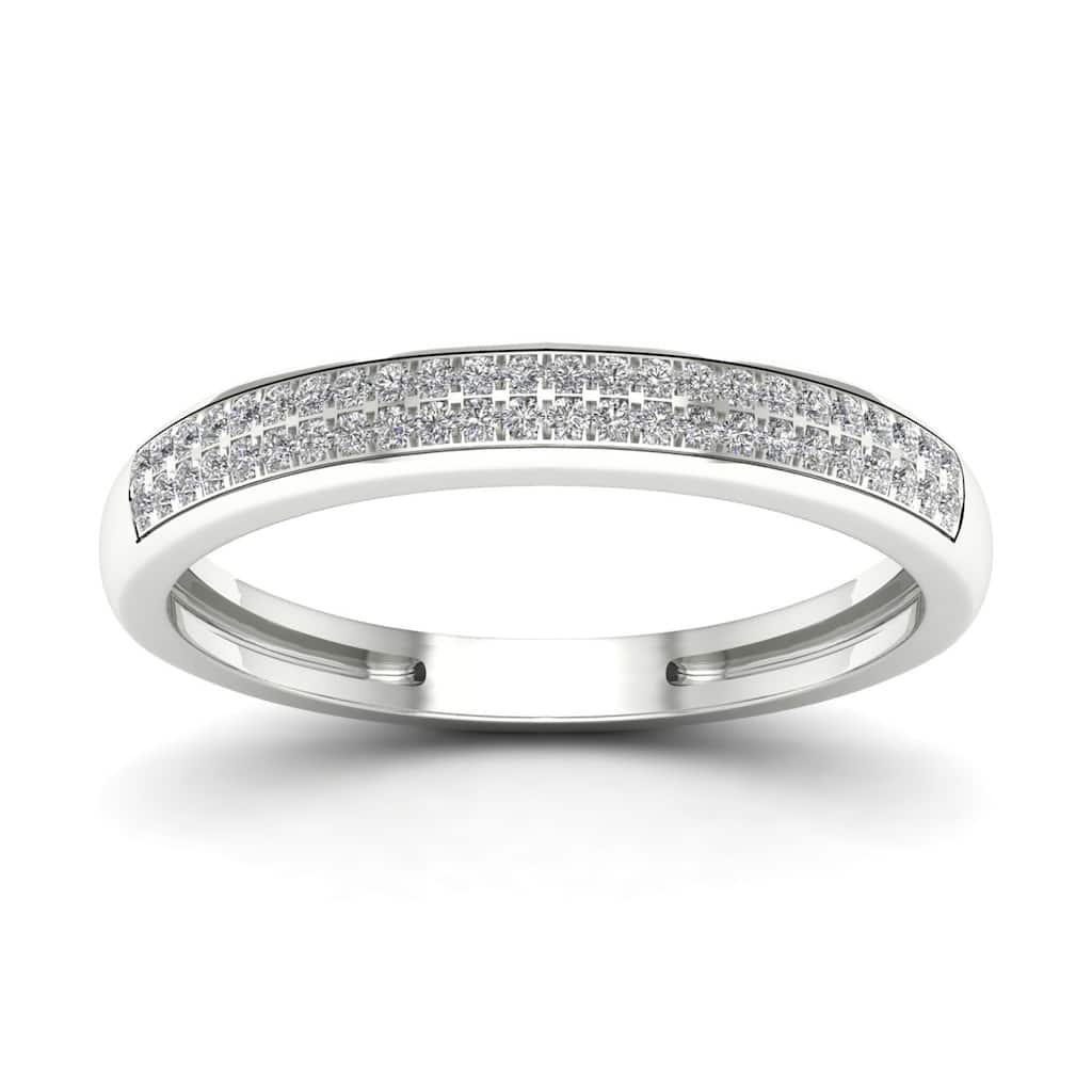1/6ct TDW Diamond Band in Silver for Women