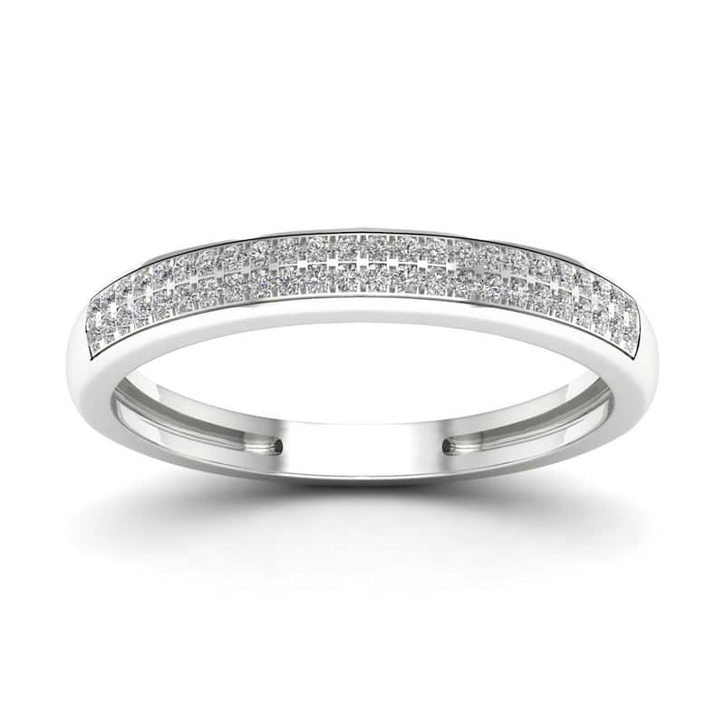 1/6ct TDW Diamond Band in Silver for Women