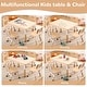 preview thumbnail 27 of 26, Kids Table and 4 Chair Set - Height Adjustable