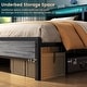preview thumbnail 73 of 94, Farmhouse Wood Platform Bed Frame with Charged Station and LED Lights