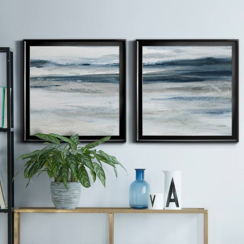 Ocean Currents II-Premium Framed Canvas - Ready to Hang - Multi-Color