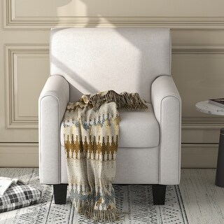 Armchair with Solid Wood Legs Accent Chair for Living Room - Bed Bath ...