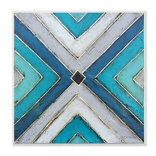 Stupell Industries Geometric Blue Grey Tile Symmetrical Patterned Design Wood Wall Art 12x12 Overstock 31619793