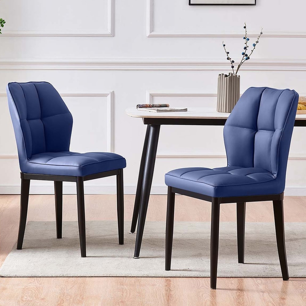 leather blue sitting room chairs