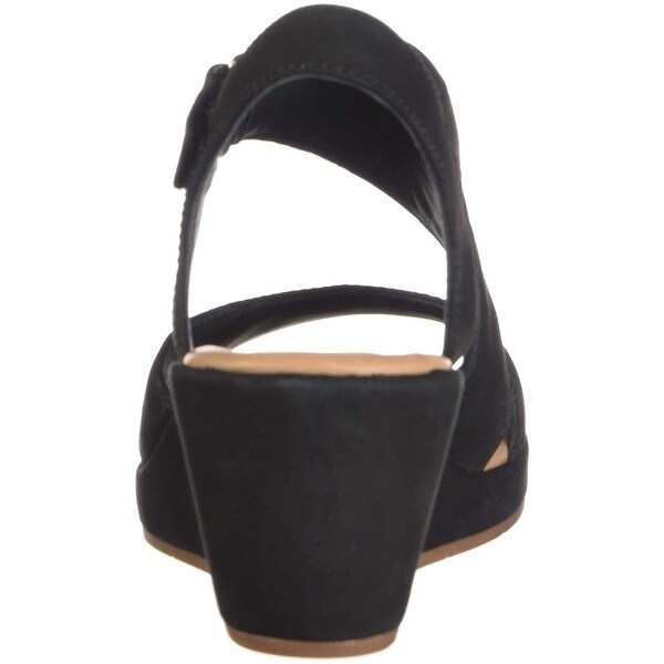 clarks un plaza sling black