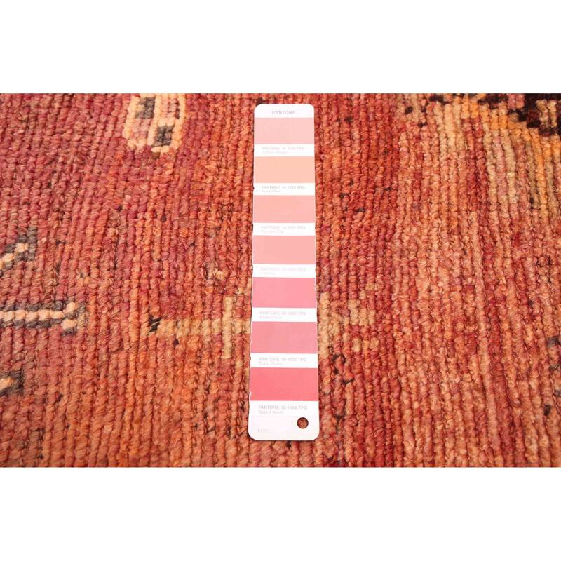 ECARPETGALLERY Hand-knotted Melis Vintage Dark Copper Wool Rug - 3'9 x 10'4