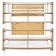 preview thumbnail 37 of 53, Metal Bunk Bed with Bedside Storage Bookcase, Twin Over Twin/Full Over Full Convertible Bunk Bedframe with Ladder and Guardrail