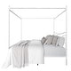 preview thumbnail 11 of 32, Clayfell Denver Metal Canopy Bed