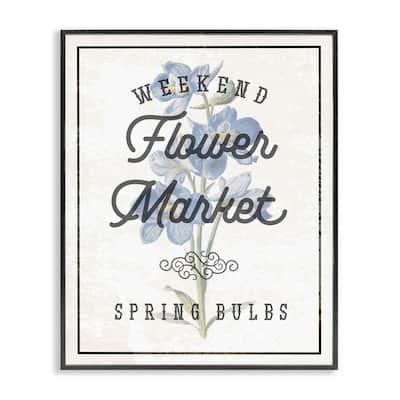 Stupell Weekend Flower Market Framed Giclee Art Design By Lil' Rue