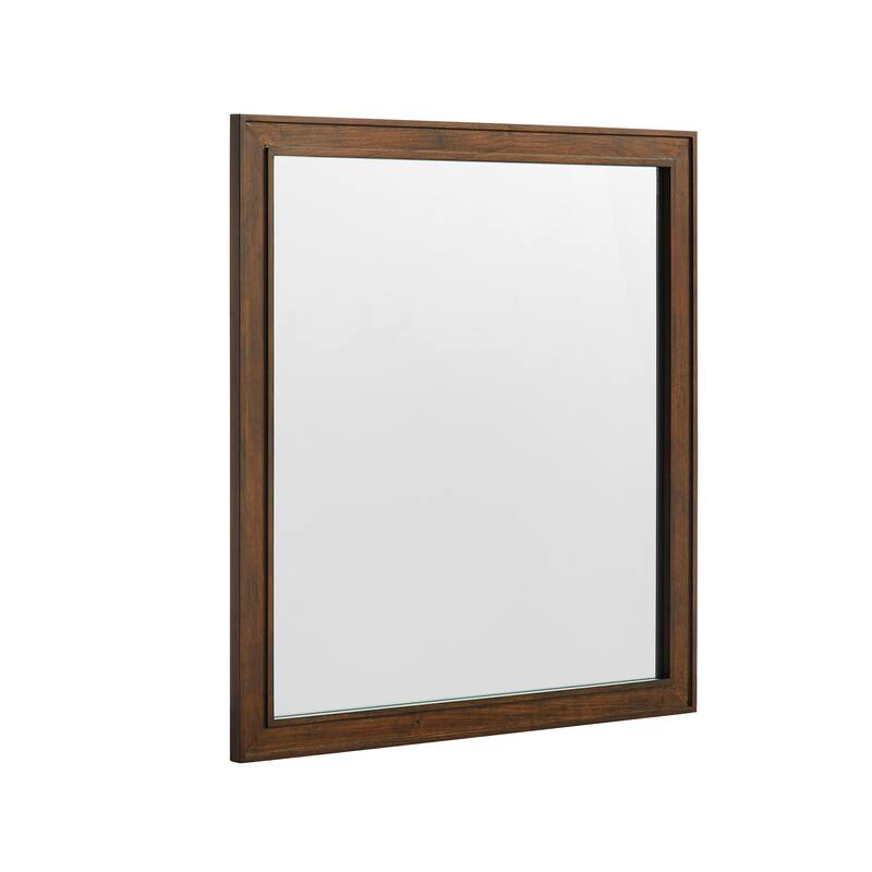 Frank Lloyd Wright USONIA® Progression 22 or 28-inch Wood Mirror