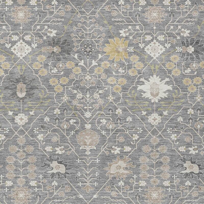 HomeRoots Oriental Traditional Rectangle Outdoor Rug