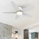 preview thumbnail 2 of 22, CARRO Cerus 48" 5-Blade Flush Mount Ceiling Fans with Light and Remote