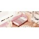 preview thumbnail 13 of 23, Roomfitters Upholstered Rabbit-Shape Daybed, Sofabed with Rabbit Ear Headboard, Pink