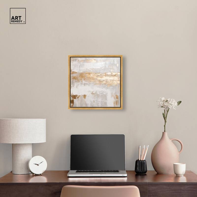 Melted Goldscape IV Canvas by Art Remedy