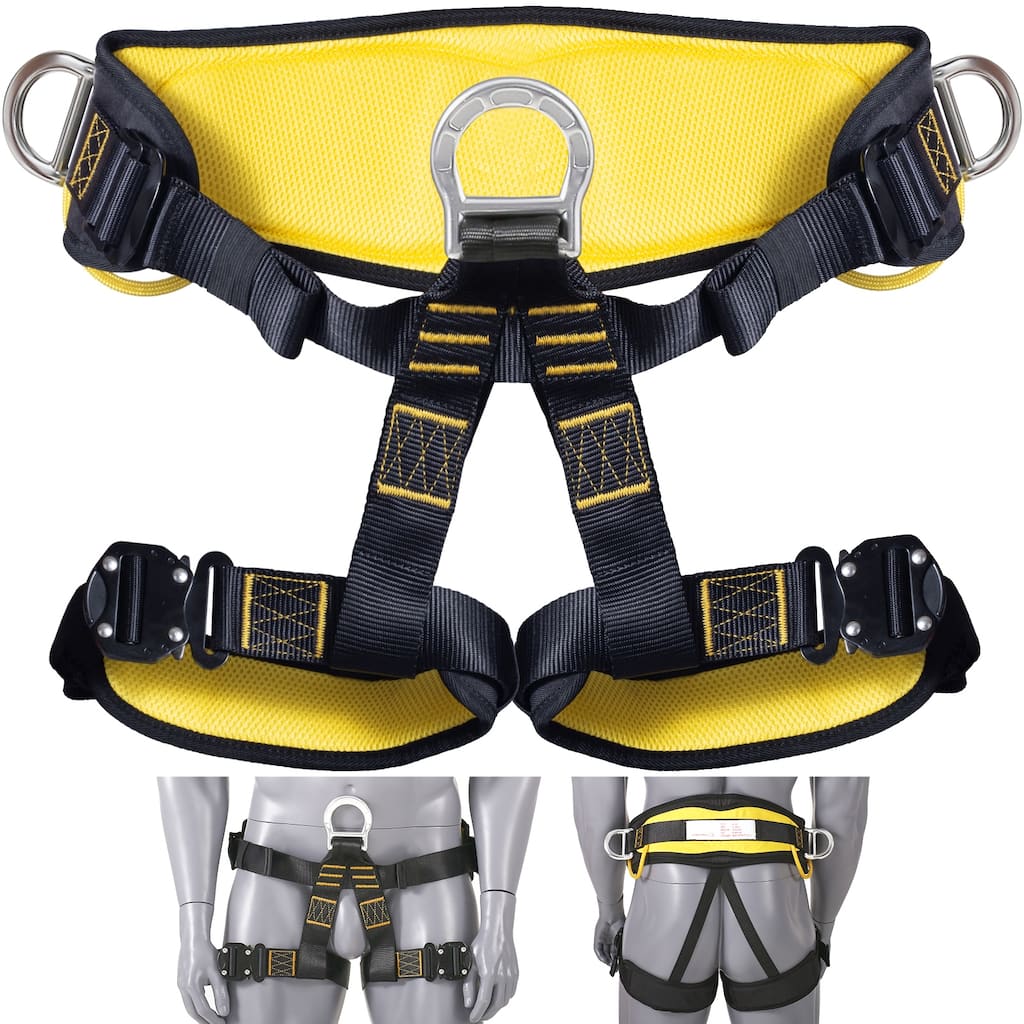 Half Body Safety Harness, Tree Climbing Harness with Added Padding on Waist and Leg, Half Protection Harness 340 lbs