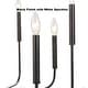 preview thumbnail 8 of 13, Raretta Modern 8-Light Black Metal Candle Classic Chandelier for Dining Room
