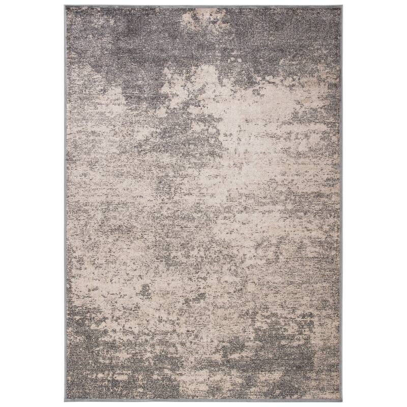 SAFAVIEH Atlas Xabi Modern Abstract Viscose Rug - 2'7" x 4' - Charcoal/Grey
