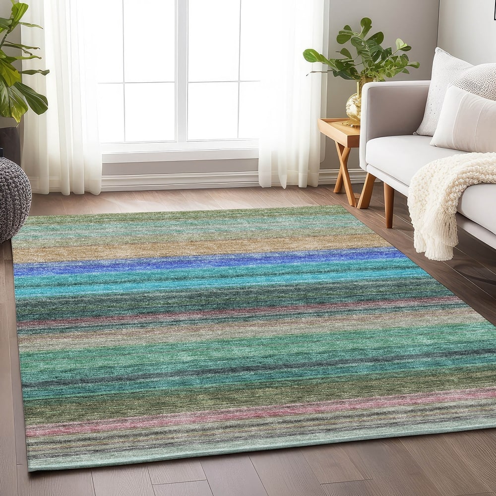 Premium Washable Super Soft Modern Stripes Mayfield Rug