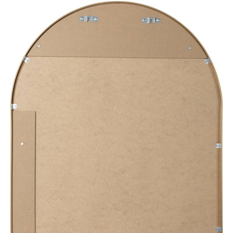 Livabliss Aranya Modern Aluminum Oval Pill-Shaped Accent Mirror