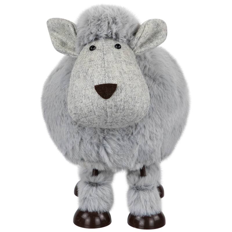 Bouncing Sheep Plush Easter Figure - 7.5" - Gray