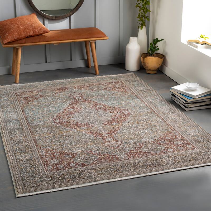 Artistic Weavers Perrin Traditional Area Rug - Gray - 9' x 12'3"