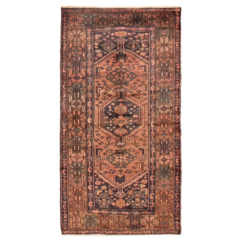 ECARPETGALLERY Hand-knotted Andelz Copper Wool Rug - 3'5 x 6'5