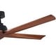 preview thumbnail 85 of 157, YUHAO SylvanAir Modern 52 in. Flush Mount Outdoor/Indoor Ceiling Fan with 3 Solid Wood Blades and DC Reversible Motor