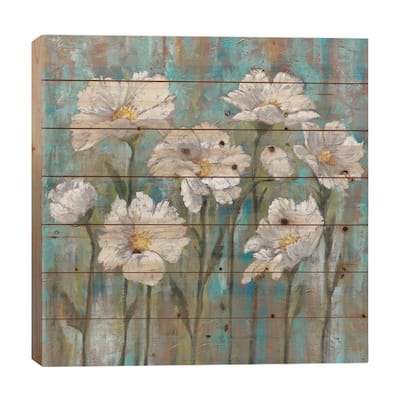 Jenny's Garden I Print On Wood by Brian Francis - Multi-Color