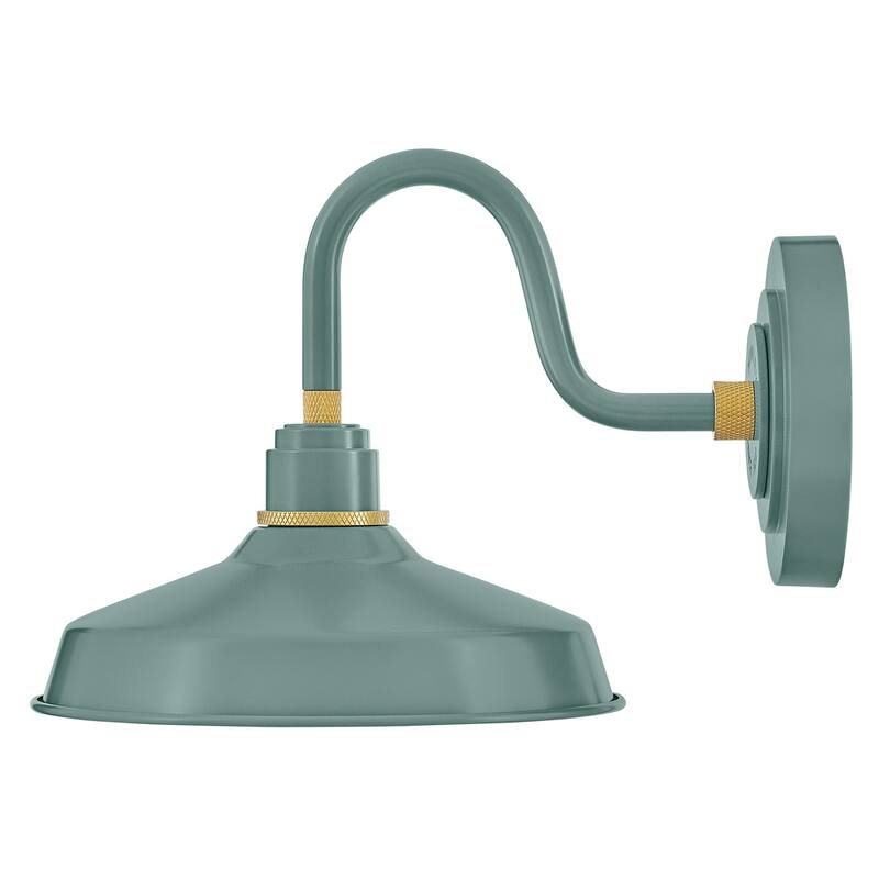Hinkley Lighting Foundry Single Light 9" Tall Outdoor Wall Sconce - Sage Green