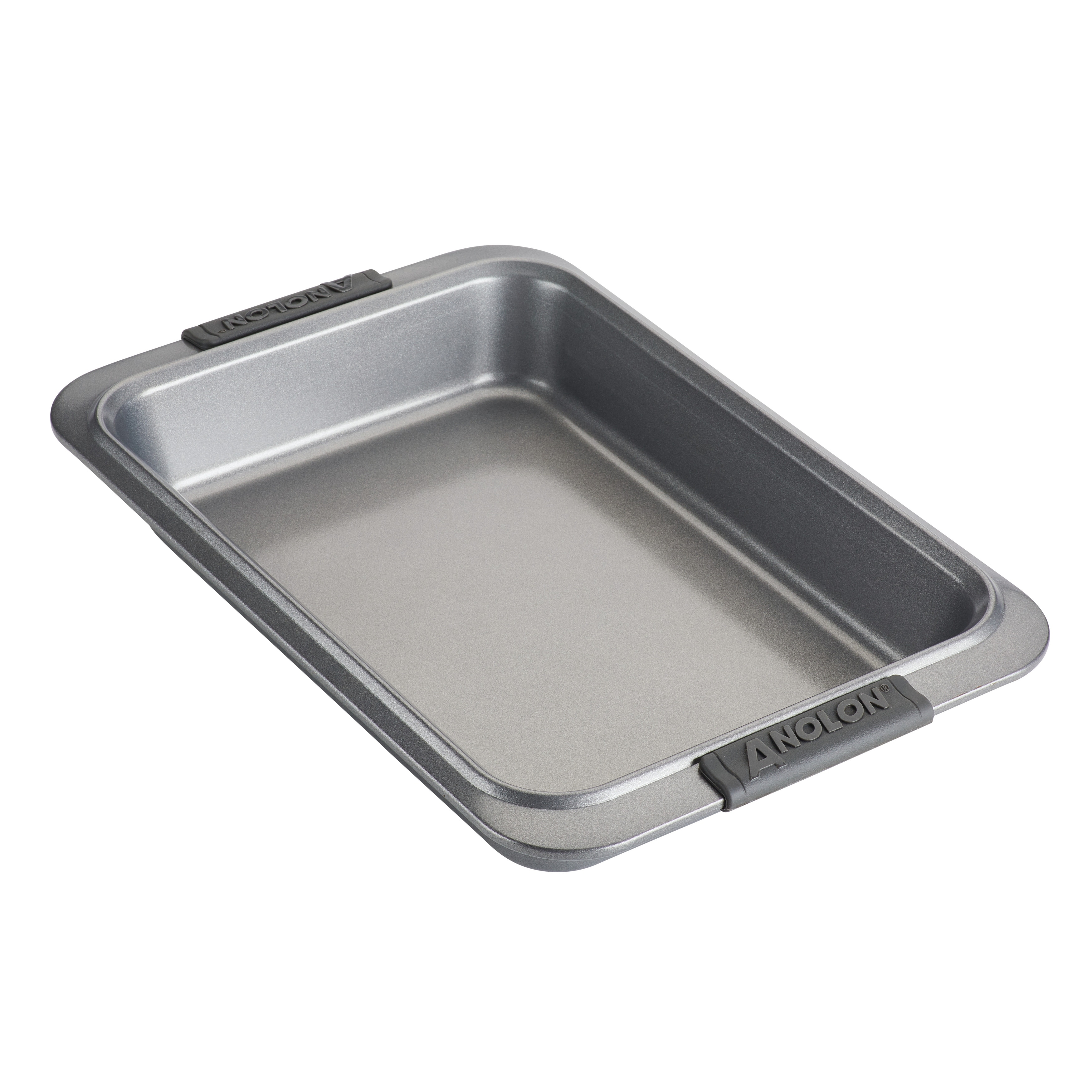Anolon Advanced Nonstick Baking Pan With Lid / Nonstick Cake Pan With Lid,  Rectangle - 9 Inch x 13 Inch, Gray