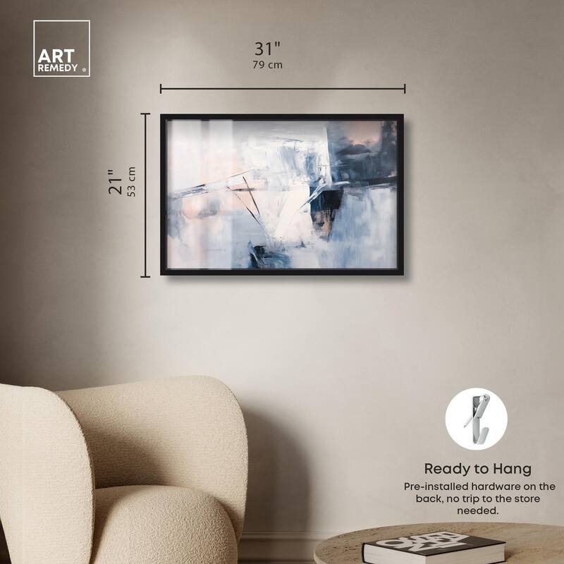 Blue Rapture I Shadowbox by Art Remedy