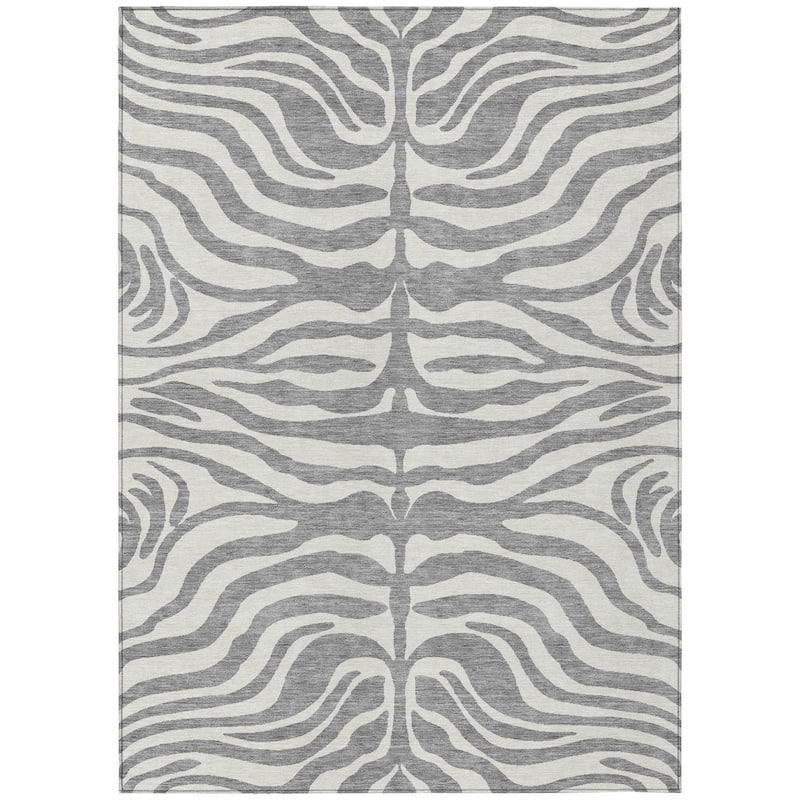 HomeRoots Animal Print Transitional Rectangle Outdoor Rug