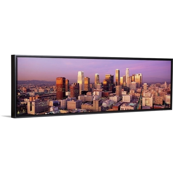 Art print POSTER CANVAS Los Angeles Skyline at Dusk