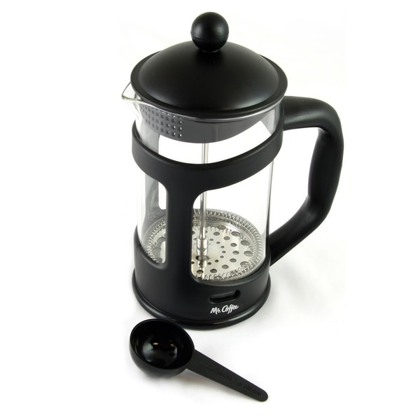 Mr. Coffee Brivio 28 Ounce Glass French Press Coffee Maker with