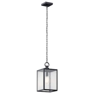 Kichler Lighting Lahden 1-Light Textured Black Outdoor Convertible Pendant Light - 17.25