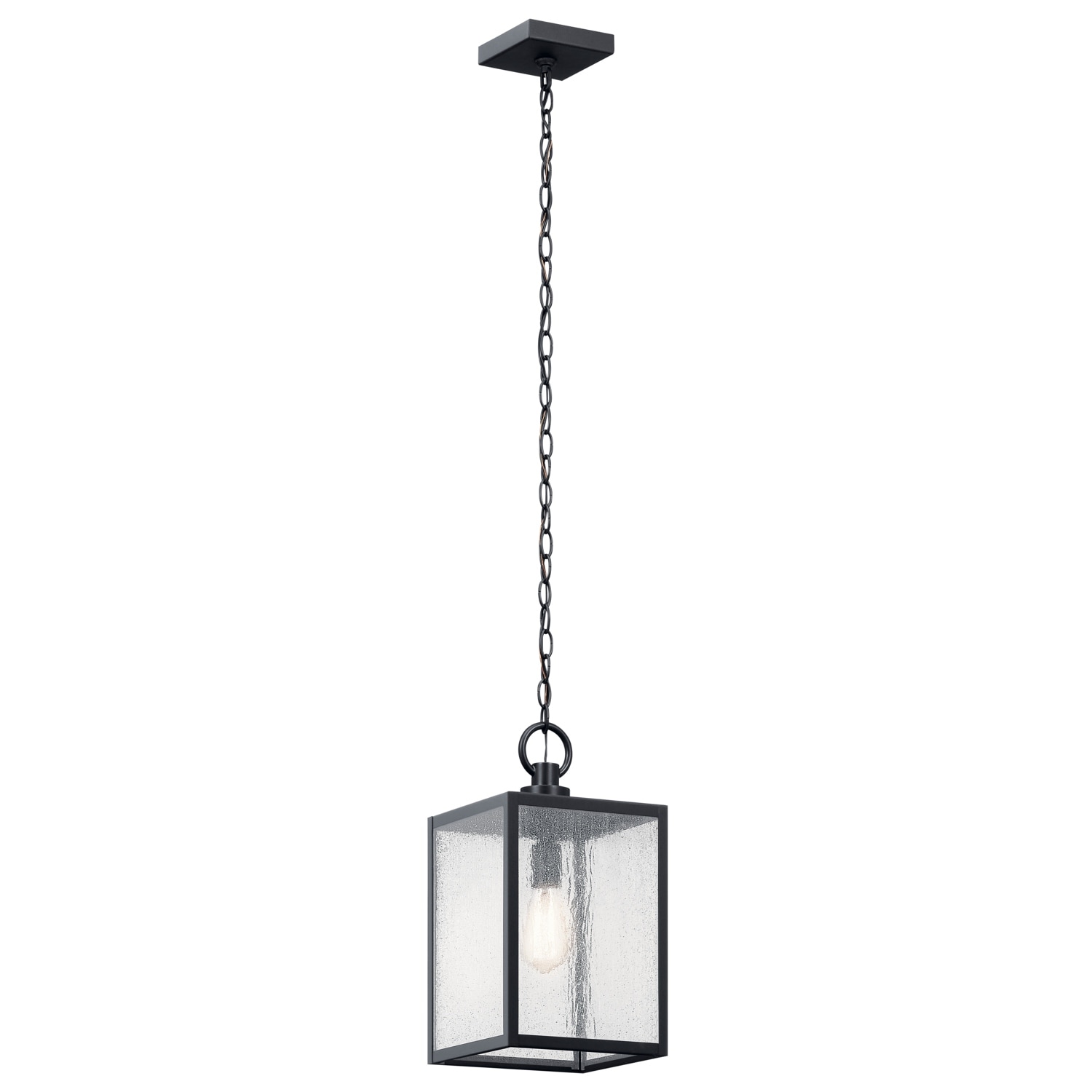 Kichler Lighting Lahden 1-Light Textured Black Outdoor Convertible Pendant Light - 17.25