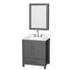 Option Dark Gray, Chrome Trim, Giotto Quartz Top