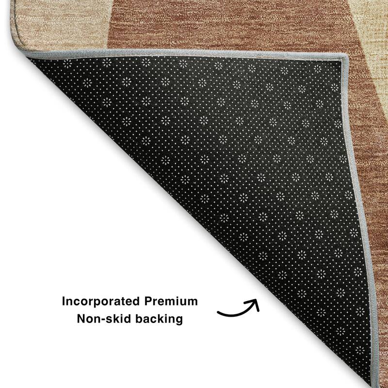 Premium Washable Super Soft Abstract Contemporary Mayfield Rug