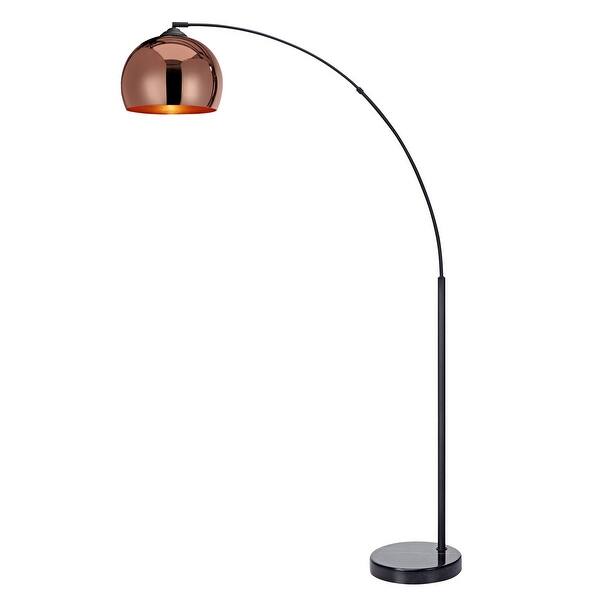 Versanora Arquer Arc Floor Lamp With Rose Gold Finished Shade And Black Marble Base On Sale Overstock 11607889 The heron lamp evokes the stately elegance of the bird it is named for. versanora