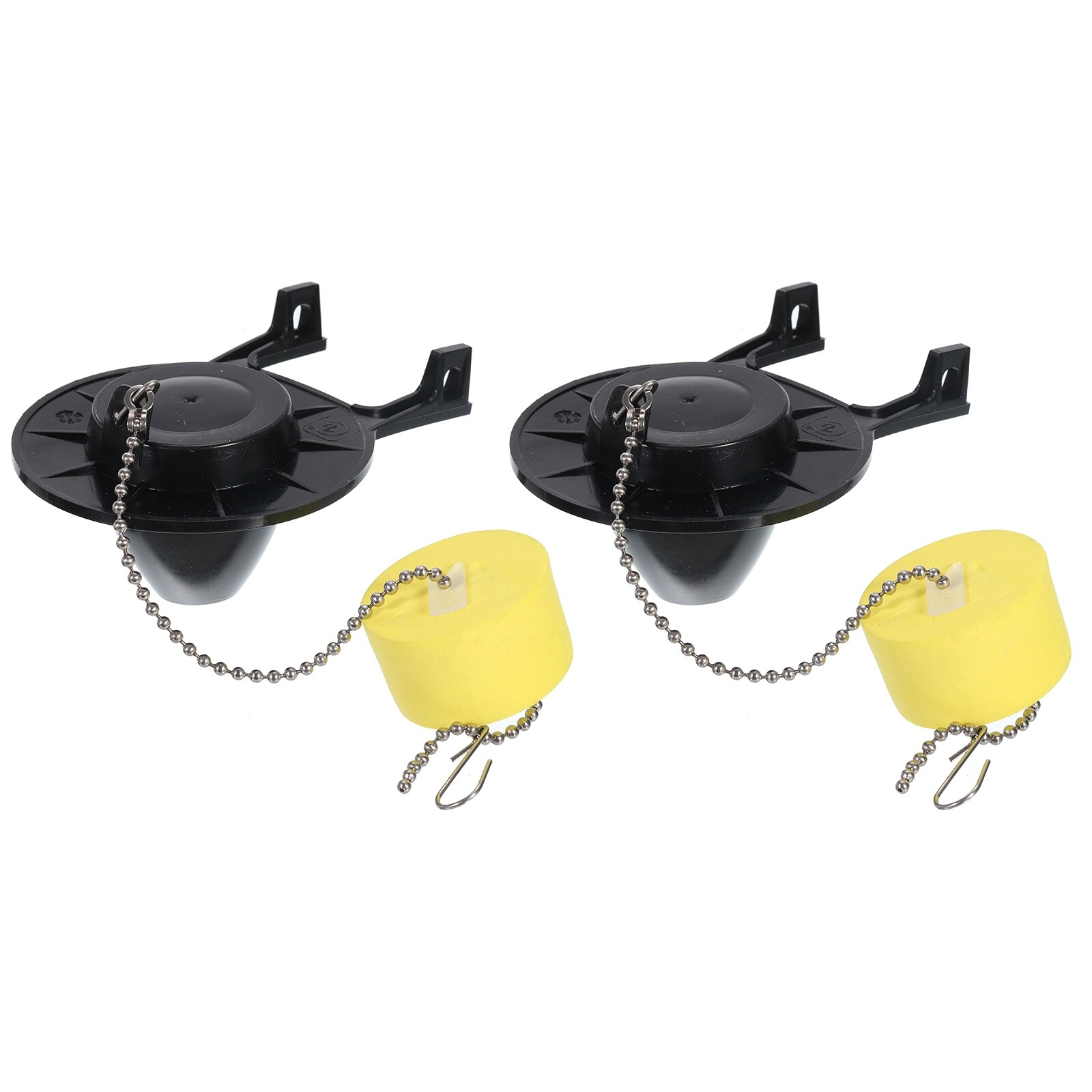 2pcs Toilet Flapper Replacement with Chain and Float Rubber